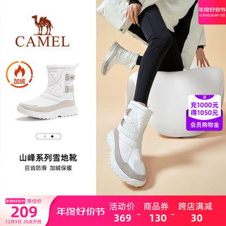 CAMEL 骆驼 女子户外雪地靴 A143036332 黑色 35