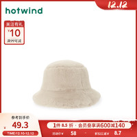 热风冬季女士保暖毛毛盆帽 03米色 F