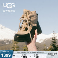 UGG 2023冬季新款男女同款休闲舒适厚底系带圆头时尚短靴 1143844