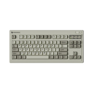 FL·ESPORTS 腹灵 OG87 84键 2.4G蓝牙 多模无线机械键盘 复古灰 冰锋银轴 RGB