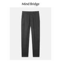 Mind Bridge MB MindBridge百家好2023新款纯色直筒休闲裤冬季男通勤休闲长裤