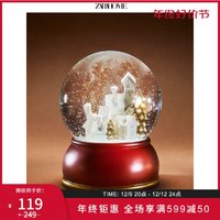 ZARA HOME 圣诞节礼物村庄场景设计雪球 42382060600