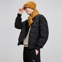 马克华菲 棒球领羽绒服男防钻绒加厚保暖外套