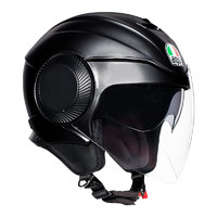 AGV 爱吉威 ORBYT城市系列摩托车头盔 骑行运动四季半盔 男女通用 哑光黑 S