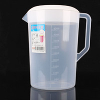 一立 塑料冷水壶 水具 大容量带刻度凉水壶耐热透明凉水杯 大水杯家居 2000ml