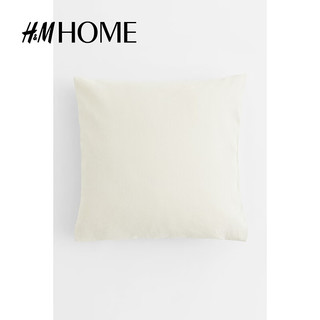 H&M HOME居家布艺靠垫隐形拉链棉质帆布靠垫套1043564 深灰色 40x40