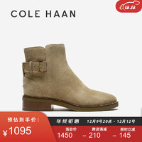 COLE HAAN 歌涵 colehaan/歌涵 女鞋皮靴 23年秋季时尚时装靴短靴马丁靴W29165 驼色-W29165 36