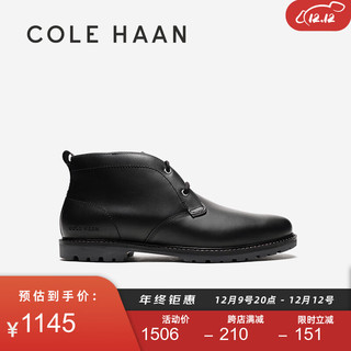 COLE HAAN 歌涵 colehaan/歌涵 男鞋皮靴 皮革短靴马球靴工装靴C37597 黑色-C37597 40