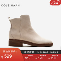 COLE HAAN 歌涵 colehaan双11抢先购/歌涵 女鞋时装靴 秋冬切尔西靴烟筒短靴女W25708 米色-W25708（瘦脚拍小半码） 37