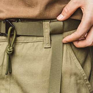 MADEN 马登 工装 美式复古快脱扣腰带SAS特种空降军绿色战术自动裤带男潮 黑色