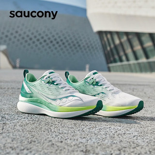 索康尼（SAUCONY）男鞋女鞋 冬Tide浪潮跑鞋运动鞋缓震轻便透气跑步鞋 浪潮/白绿 40(250mm)