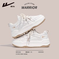 WARRIOR 回力 女鞋小白鞋2023春秋新款ins厚底面包鞋增高百搭板鞋学生