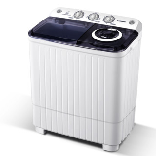 奥克斯（AUX）洗脱7.5公斤半自动大容量洗衣机 家用双桶双缸半全自动小型 半自动洗脱7.5公斤（洗涤4.5公斤+脱水3公斤）