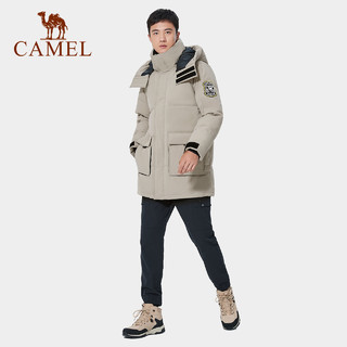 CAMEL 骆驼 户外羽绒服中长款冬季男女外套加厚工装派克服
