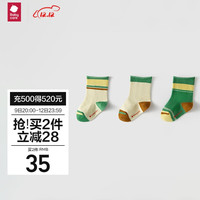 babycare 儿童袜春秋棉袜地板袜新生婴儿袜秋款 澈尔草木 3双 L码