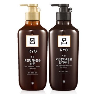 Ryo 吕 韩国棕吕套装洗发水550ml+护发素550ml强韧滋养乌发