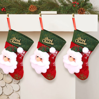 仕彩圣诞袜子袋幼儿园圣诞节装饰品树挂件挂饰儿童糖果袋老人
