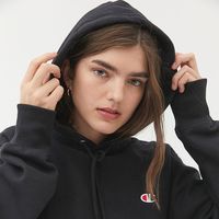 Champion冠军牌卫衣女Life小标刺绣宽松潮牌连帽帽衫女款外套春季