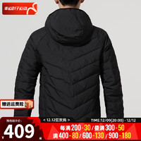 阿迪达斯 （adidas）（Adidas)旗店neo男装羽绒服 季简约三条纹跑步外套休 H45252/连帽三条纹/白色logo/偏 XL/185/104A