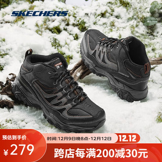 SKECHERS 斯凯奇 男鞋百搭系带徒步鞋缓震舒适运动鞋