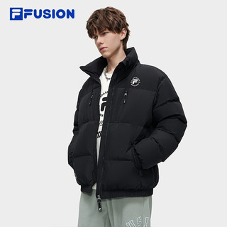 FILA FUSION斐乐潮牌男子羽绒服保暖羽绒服外套 正黑色-BK 165/88A/S