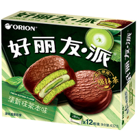 抖音超值购：Orion 好丽友 派抹茶味12枚糕点小包装巧克力派早餐面包休闲零食点心BY