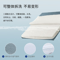 苏老伯 纯3D床垫可水洗透气1.8米1.5无胶水空气纤维4D偏硬加厚家用