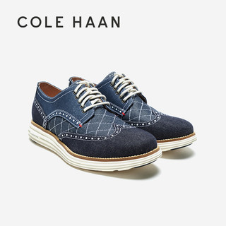 COLE HAAN 歌涵 男鞋牛津鞋 23年秋季舒适缓震时尚休闲皮鞋C38488 藏青-C38488 40