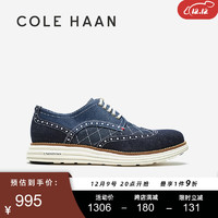 COLE HAAN 歌涵 男鞋牛津鞋 23年秋季舒适缓震时尚休闲皮鞋C38488 藏青-C38488 40