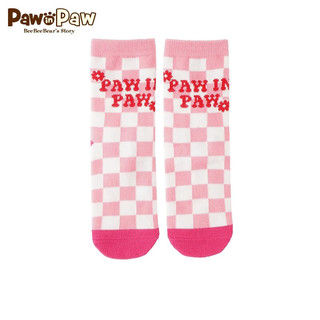 Paw in Paw PawinPaw卡通小熊童装20男女童长袜针织袜子时尚舒适 粉红色/25 14cm