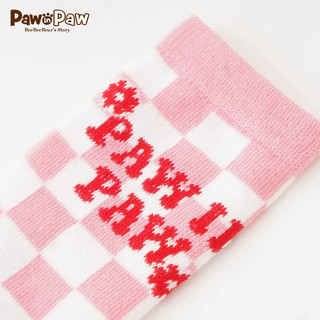 Paw in Paw PawinPaw卡通小熊童装20男女童长袜针织袜子时尚舒适 粉红色/25 14cm