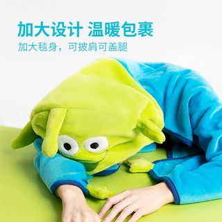 MINISO 名创优品 迪士尼皮克斯三眼仔系列午休毯办公室休闲毯三眼仔-连帽款（140*90cm）