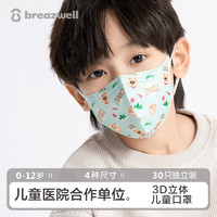 Breazwell 松研 儿童口罩3d立体3到6岁0一3宝宝婴儿女孩幼8男童小孩5