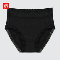 UNIQLO 优衣库 女装 短裤(高腰蕾丝内裤)(三角) 450459