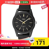 CITIZEN 西铁城 Q&Q男式圆形防水石英腕表黑色40mm VS12J005