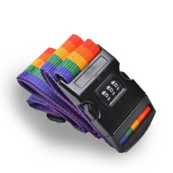 梦旅者 行李箱绑带带旅行箱捆绑绳托运加固定绑带子彩色打包带 彩虹色