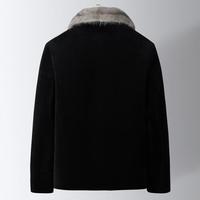 富铤 冬季加厚保暖羊剪绒外套男士皮草男