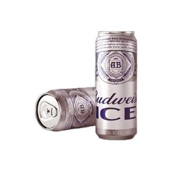 Budweiser 百威 冰啤 拉格啤酒 经典醇正  500ml*18听 Bud 罐装 啤酒整箱装