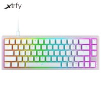Xtrfy K5 67键 有线有线客制化机械键盘 热插拔 红轴 白色