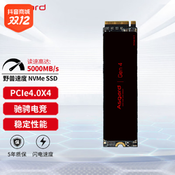 Asgard 阿斯加特 Lite 2TB SSD固态硬盘 M.2接口PCIe 4.0 5000MB/s