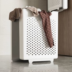 W.Q.T 脏衣篓家用壁挂可折叠浴室卫生间临时放衣服神器脏衣洗衣篮收纳筐