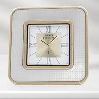 SEIKO 精工 日本精工时钟EMBLEM系列方形台钟桌面摆件折叠支架小座钟