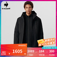 乐卡克（Le coq sportif）法国公鸡男款2023骑行系列秋冬羽绒服棉衣CE-5811234 黑色/BLK S