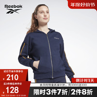 Reebok 锐步 官方女子ZIP简约训练健身运动经典复古连帽夹克GS9344