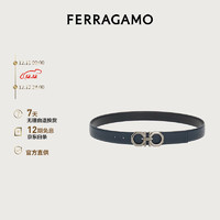 菲拉格慕（Ferragamo）男士蓝色双面可调式Gancini皮带 0765787_C  _105