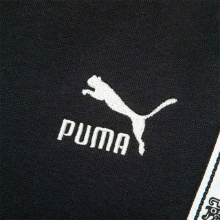 彪马（PUMA） 男女同款运动休闲串标长裤 TAPE SWEATPANTS 627450 黑色-01 S(170/70A)