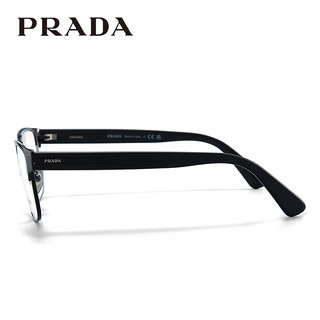 PRADA普拉达眼镜框板材男款商务方形眼镜架可配近视度数 0PR57ZV-01U1O1 单框不含镜片