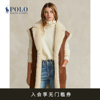 Polo Ralph Lauren 拉夫劳伦 女装 宽松版两面穿羊毛革马甲RL25154 200-棕色 M