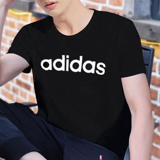 adidas 阿迪达斯 E LIN TEE 男子运动T恤 DU0404 黑色 M