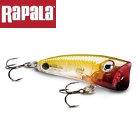 Fructodent 乐伯乐（RAPALA） ULP04轻型波爬水面凹唇拟饵路亚马口罗非鳟鱼路亚假饵拟饵渔具 GDAU色/4厘米/3克